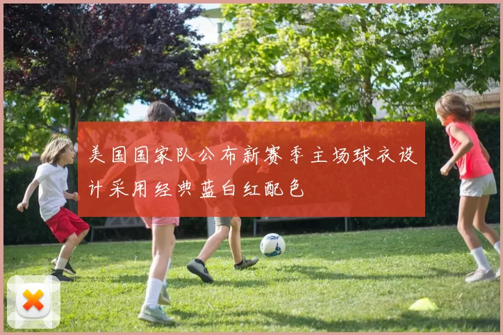 美国国家队公布新赛季主场球衣设计采用经典蓝白红配色